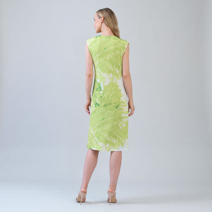 Signature Side Slit Midi Dress - Floral Citrus - Final Sale | Clara Sunwoo Trusted