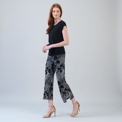 Slant Sleeve Side Tie Top - Black | Clara Sunwoo Discount