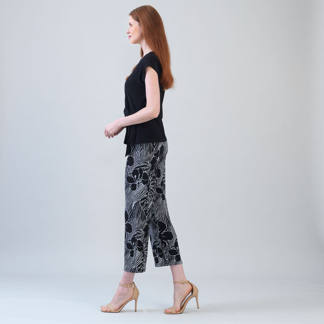 Slant Sleeve Side Tie Top - Black | Clara Sunwoo Discount