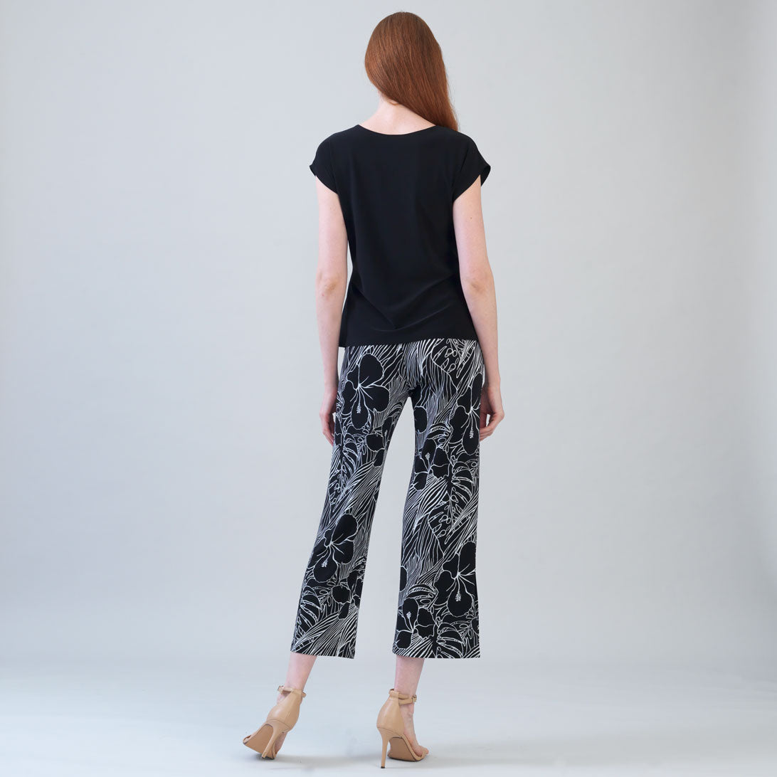 Slant Sleeve Side Tie Top - Black | Clara Sunwoo Discount