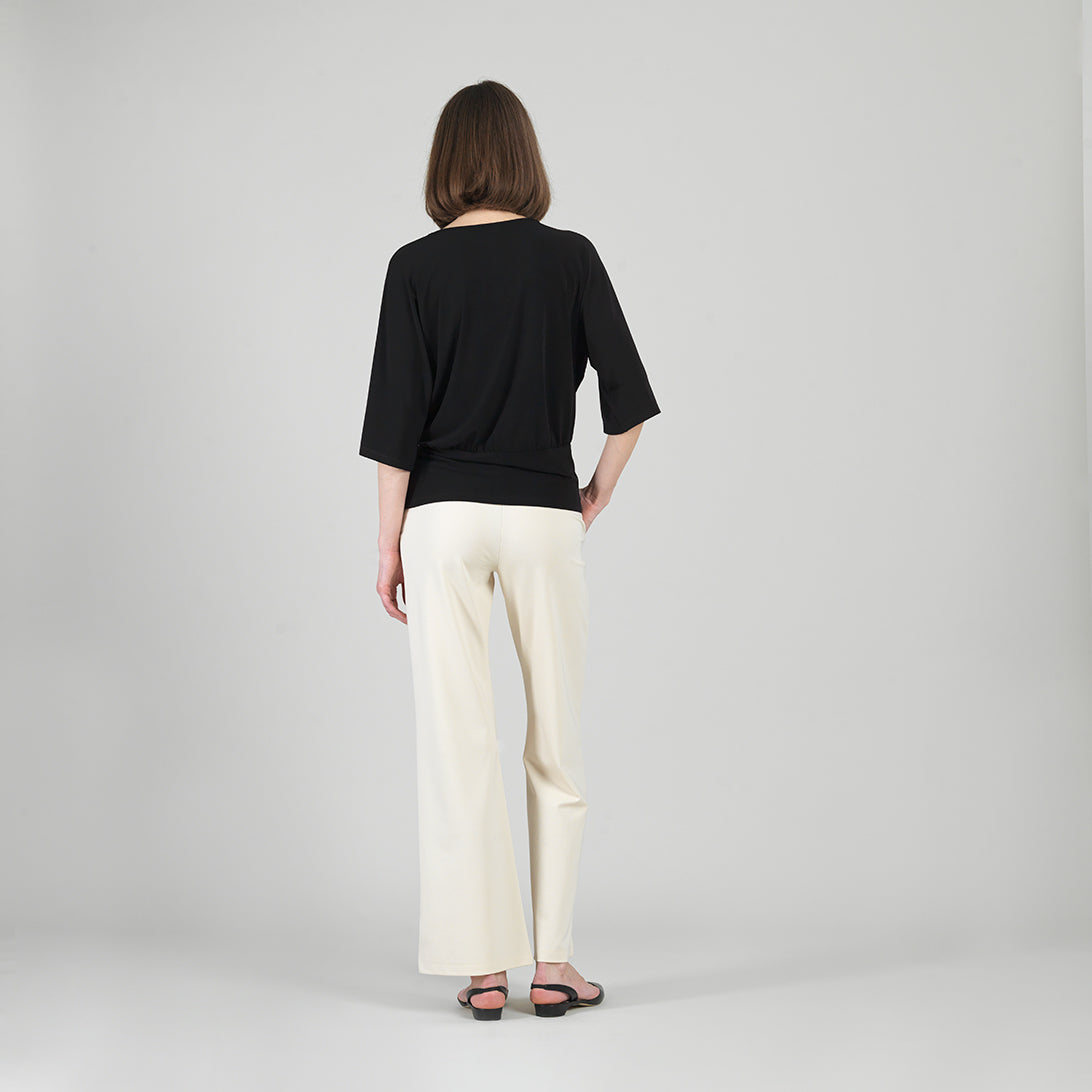 Signature Side Tie Top - Black | Clara Sunwoo Discount