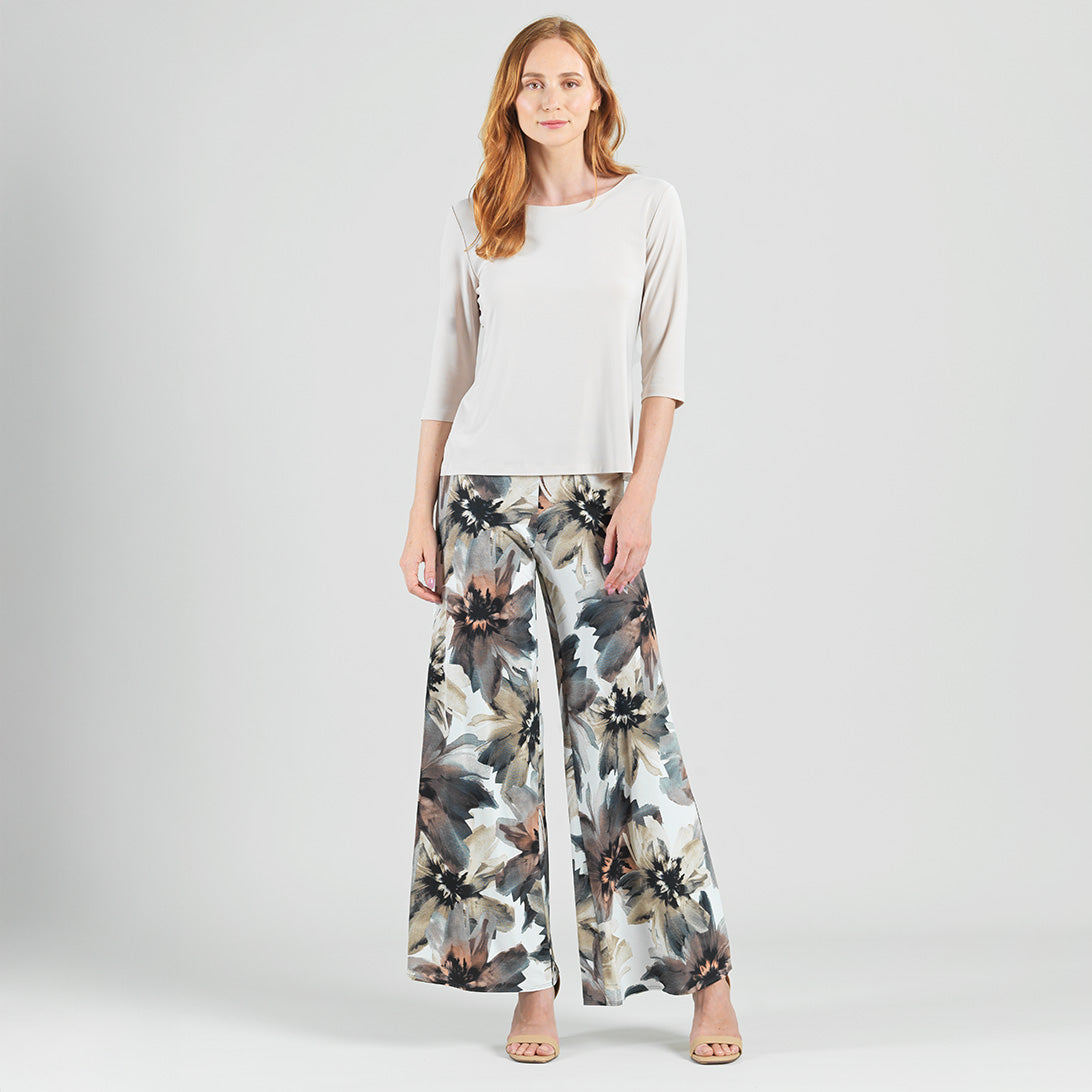 Scoop Neck Half Sleeve Top - Bone | Clara Sunwoo New