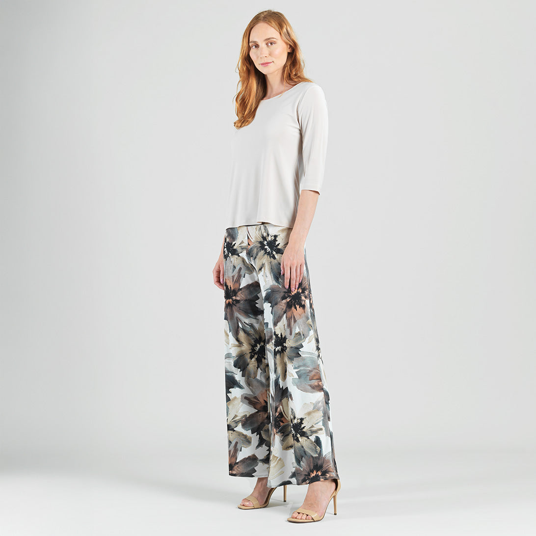 Scoop Neck Half Sleeve Top - Bone | Clara Sunwoo New