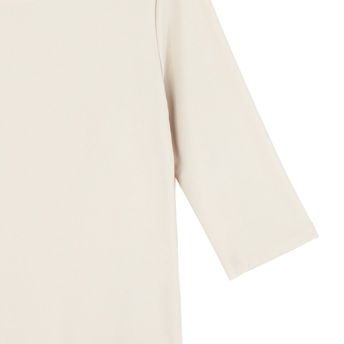 Scoop Neck Half Sleeve Top - Bone | Clara Sunwoo New
