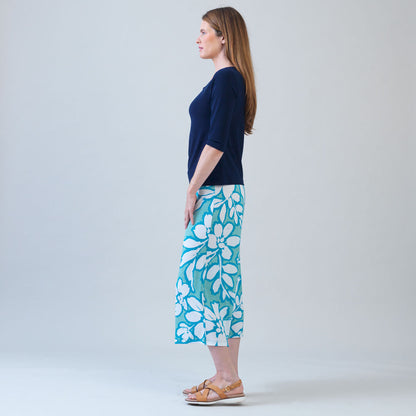 Scoop Neck Half Sleeve Top - Navy | Clara Sunwoo Discount