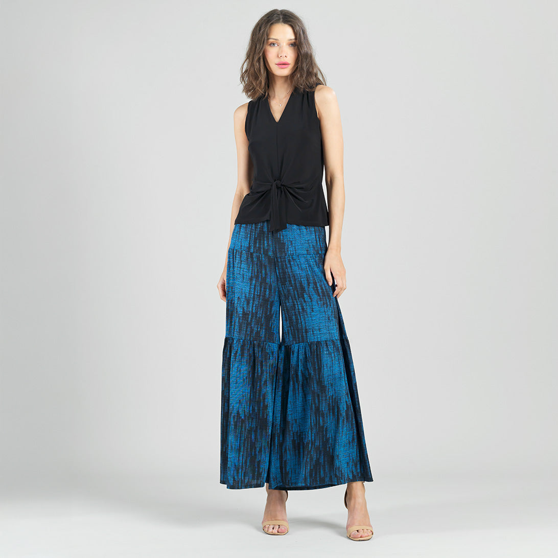 Sleeveless V-Neck Center Front Tie Top - Black | Clara Sunwoo Deals