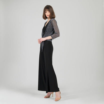 Sheer Shimmer - Modern Tie Front Cardigan - Silver - Limited Sizes | Clara Sunwoo Popular