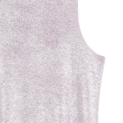 Glitter Foil - Jewel Neck Tank - Pink - Final Sale | Clara Sunwoo Deals
