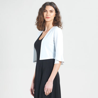 Tulip Cuff Shrug - White - Limited Sizes | Clara Sunwoo Premium