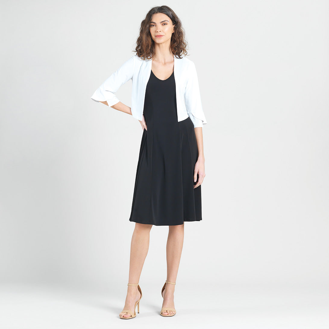 Tulip Cuff Shrug - White - Limited Sizes | Clara Sunwoo Premium