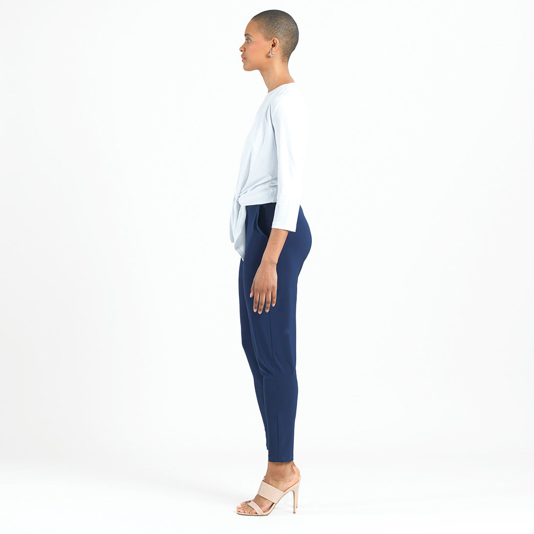 Modern Tie Front Cardigan - White | Clara Sunwoo Essential