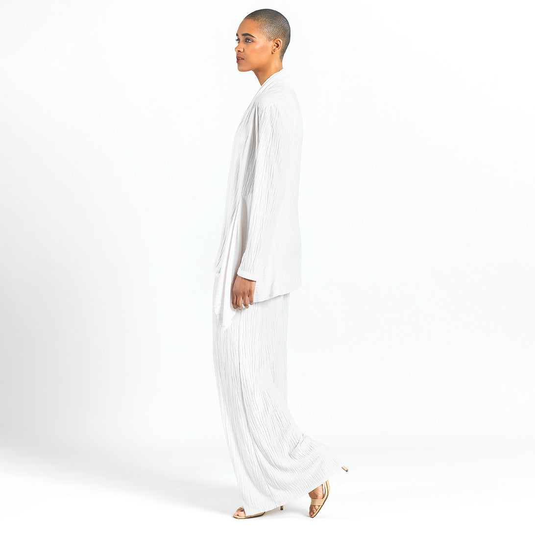 Soft Pleat Knit - Cardigan & Tank Twinset - Ivory - Final Sale! | Clara Sunwoo Featured