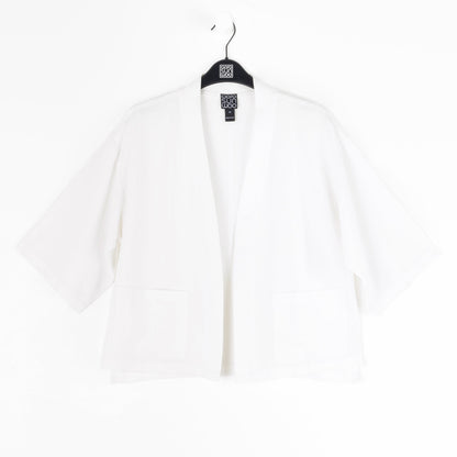 Linen Knit - Hi-Low Pocket Cardigan Jacket - Ivory - Final Sale! | Clara Sunwoo Latest