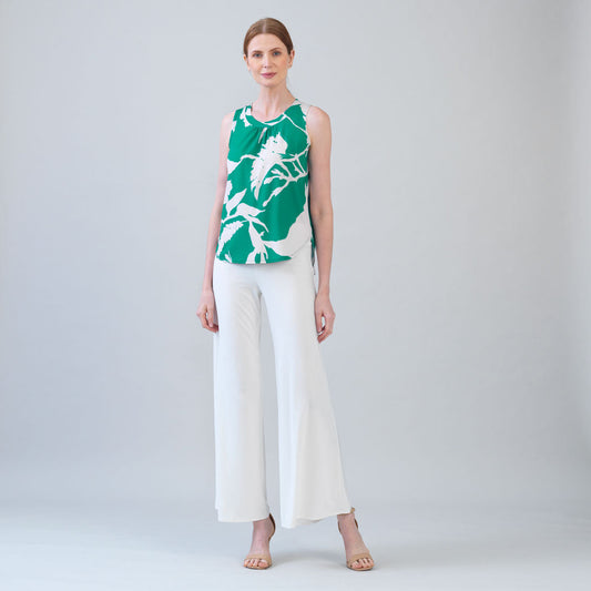 U-Neck Curved Hi-Low Tank - Floral Branch - Final Sale! | Clara Sunwoo New