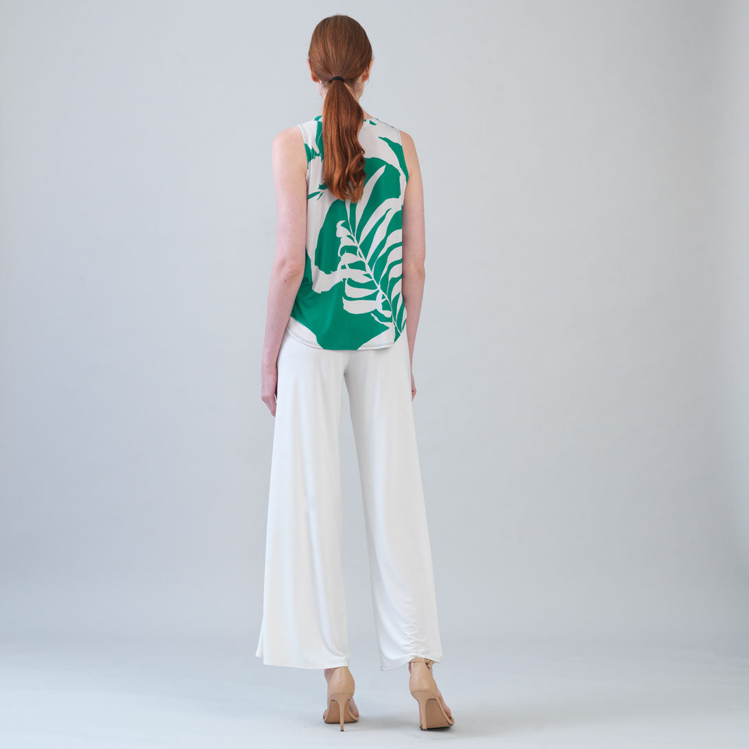 U-Neck Curved Hi-Low Tank - Floral Branch - Final Sale! | Clara Sunwoo New