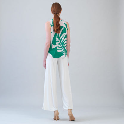 U-Neck Curved Hi-Low Tank - Floral Branch - Final Sale! | Clara Sunwoo New