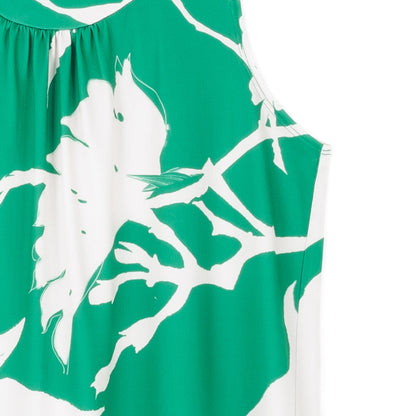 U-Neck Curved Hi-Low Tank - Floral Branch - Final Sale! | Clara Sunwoo New