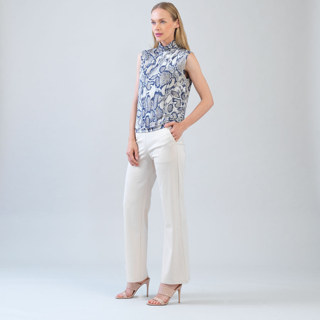 Butter Knit - Mock Neck Box Tank - Python Scale - Final Sale! | Clara Sunwoo Premium