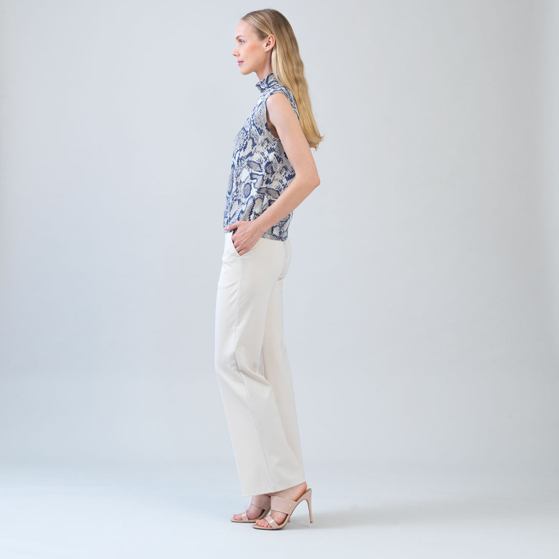 Butter Knit - Mock Neck Box Tank - Python Scale - Final Sale! | Clara Sunwoo Premium