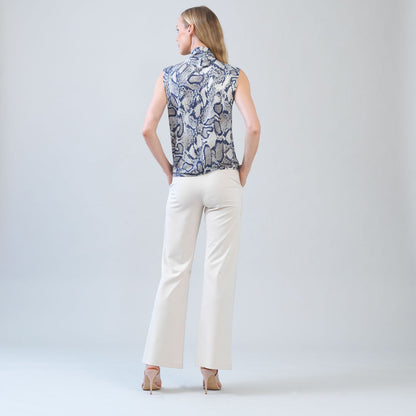Butter Knit - Mock Neck Box Tank - Python Scale - Final Sale! | Clara Sunwoo Premium