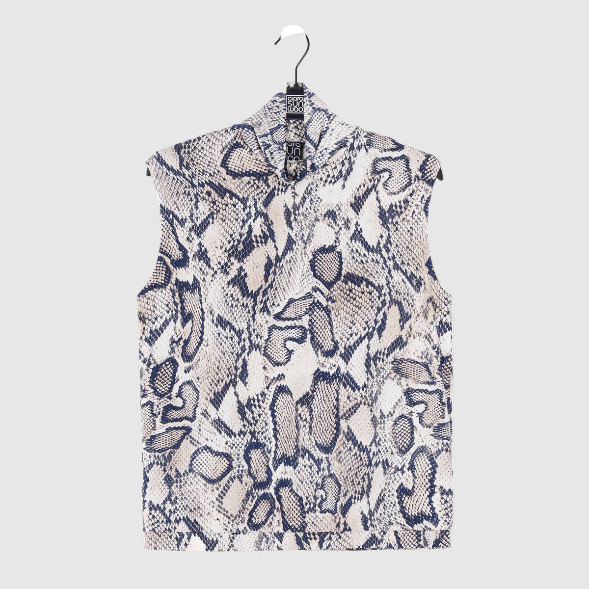 Butter Knit - Mock Neck Box Tank - Python Scale - Final Sale! | Clara Sunwoo Premium