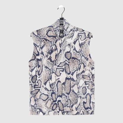 Butter Knit - Mock Neck Box Tank - Python Scale - Final Sale! | Clara Sunwoo Premium