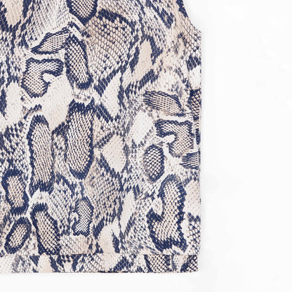 Butter Knit - Mock Neck Box Tank - Python Scale - Final Sale! | Clara Sunwoo Premium