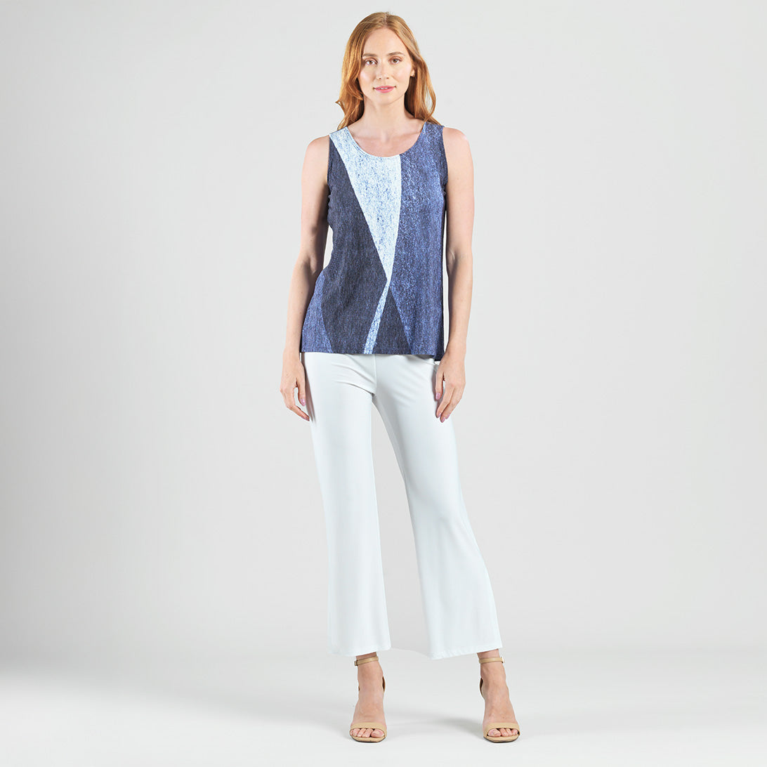 Silky Pleat - 2pc Draped Cardigan & Tank Twinset - Lunar Stripe - Final Sale | Clara Sunwoo Essential
