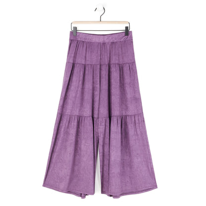 Crushed Silk Knit - Cardigan, Tank, Skirt-Pant 3pc Set - Plum - Final Sale! | Clara Sunwoo Value