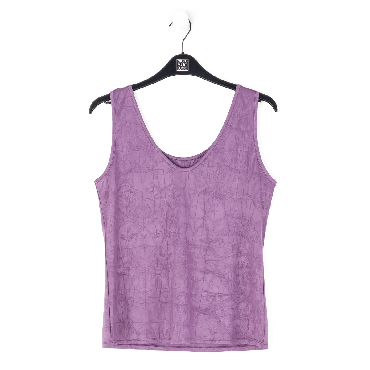 Crushed Silk Knit - Cardigan, Tank, Skirt-Pant 3pc Set - Plum - Final Sale! | Clara Sunwoo Value
