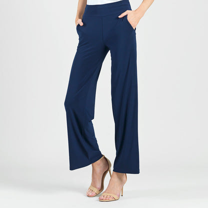 Signature Wide Leg Pocket Pant - Navy | Clara Sunwoo Deals