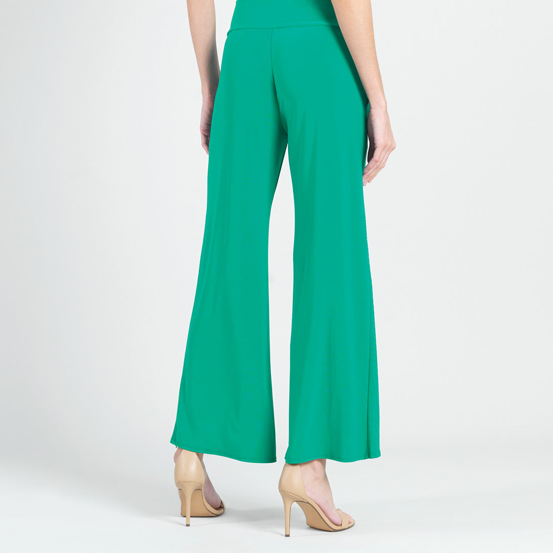 Front Slit Ankle Petal Pant - Emerald - Final Sale | Clara Sunwoo Customer Favorite