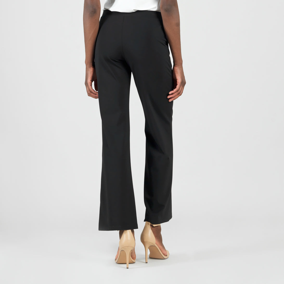 Rayon-Ponte Knit - Loose Leg Pocket Pant - Black | Clara Sunwoo Value