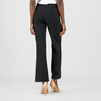 Rayon-Ponte Knit - Loose Leg Pocket Pant - Black | Clara Sunwoo Value