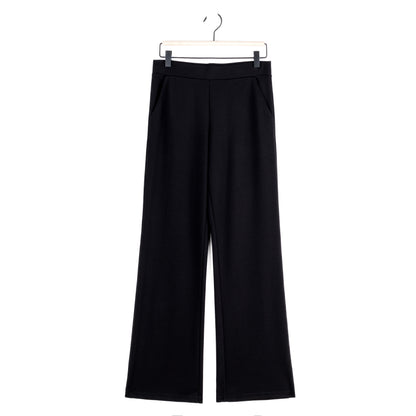Rayon-Ponte Knit - Loose Leg Pocket Pant - Black | Clara Sunwoo Value