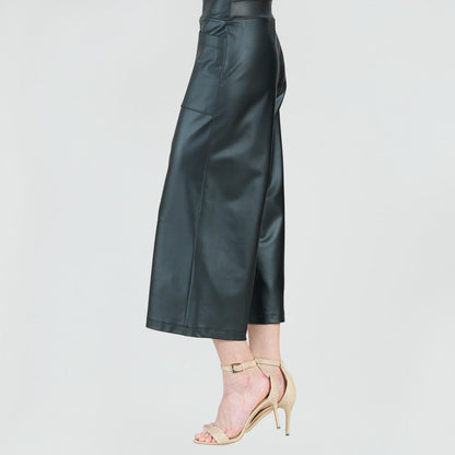 Liquid Leather™ - Sheen Pocket Gaucho Pant - Black | Clara Sunwoo Discount