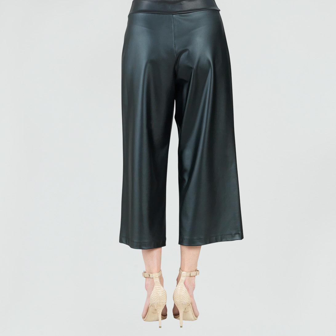 Liquid Leather™ - Sheen Pocket Gaucho Pant - Black | Clara Sunwoo Discount