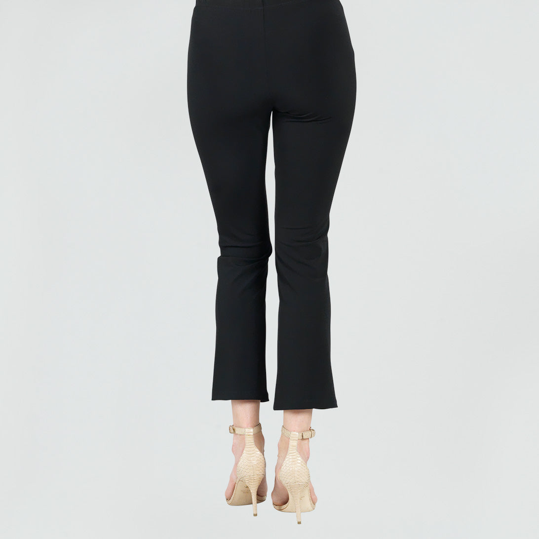 Center Seam Front Slit Ankle Pant - Black | Clara Sunwoo Special Offer