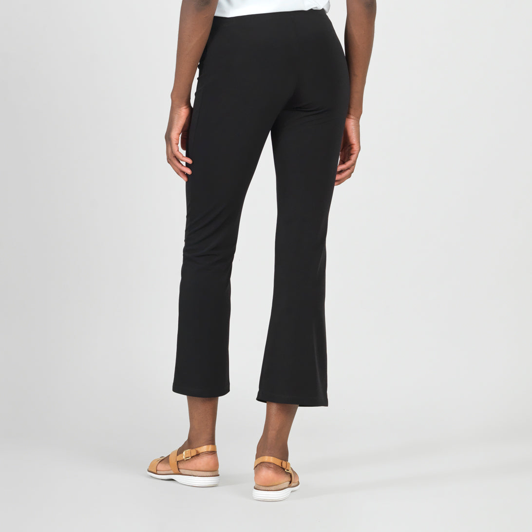 Center Seam Front Slit Ankle Pant - Black | Clara Sunwoo Special Offer