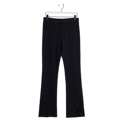 Center Seam Front Slit Ankle Pant - Black | Clara Sunwoo Special Offer