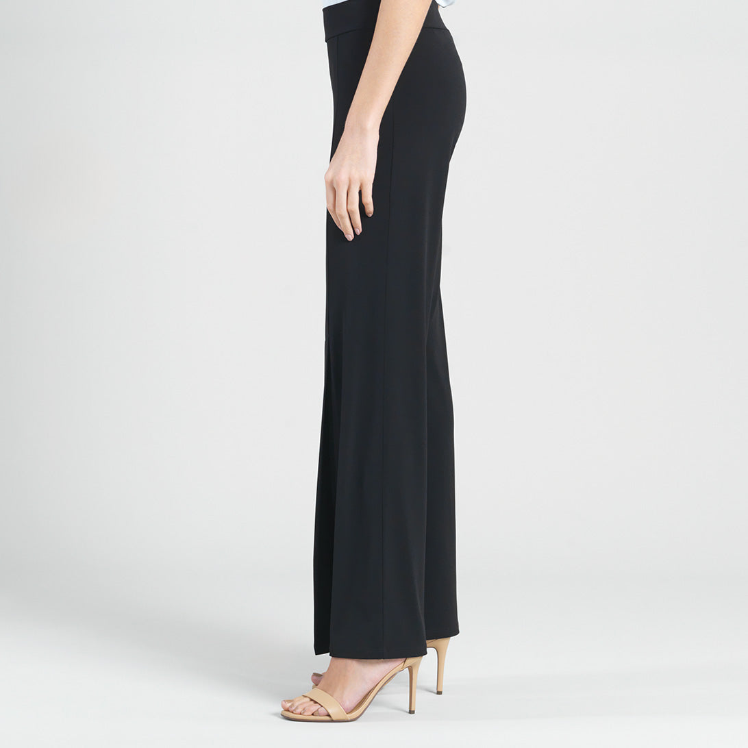 Kick Front High Slit Pant - Black | Clara Sunwoo New
