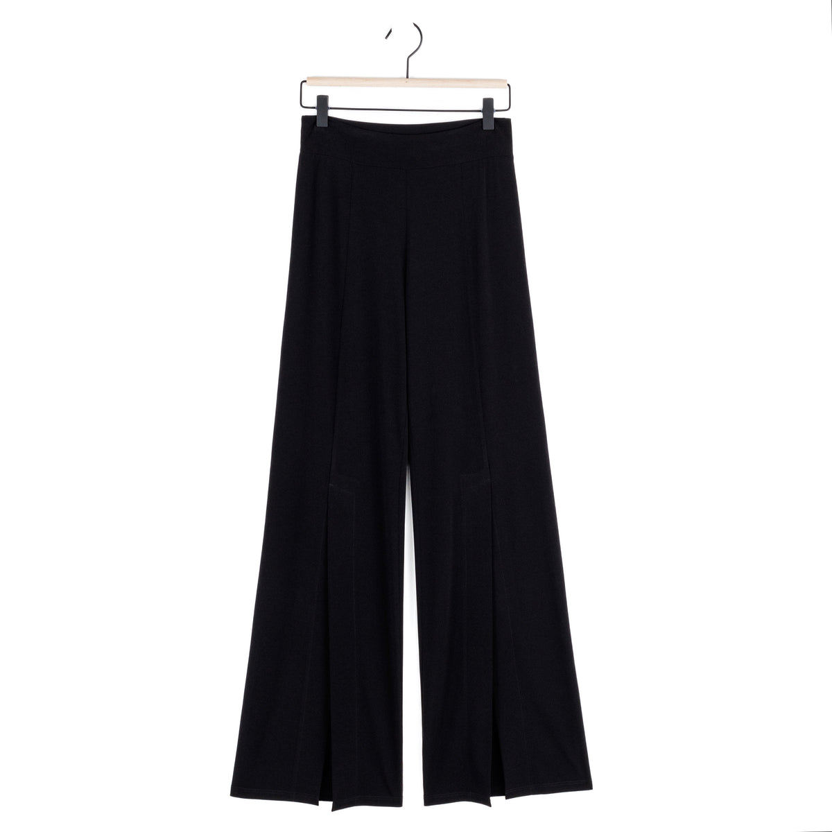 Kick Front High Slit Pant - Black | Clara Sunwoo New