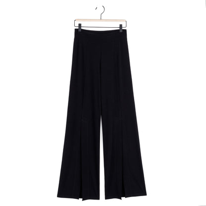 Kick Front High Slit Pant - Black | Clara Sunwoo New