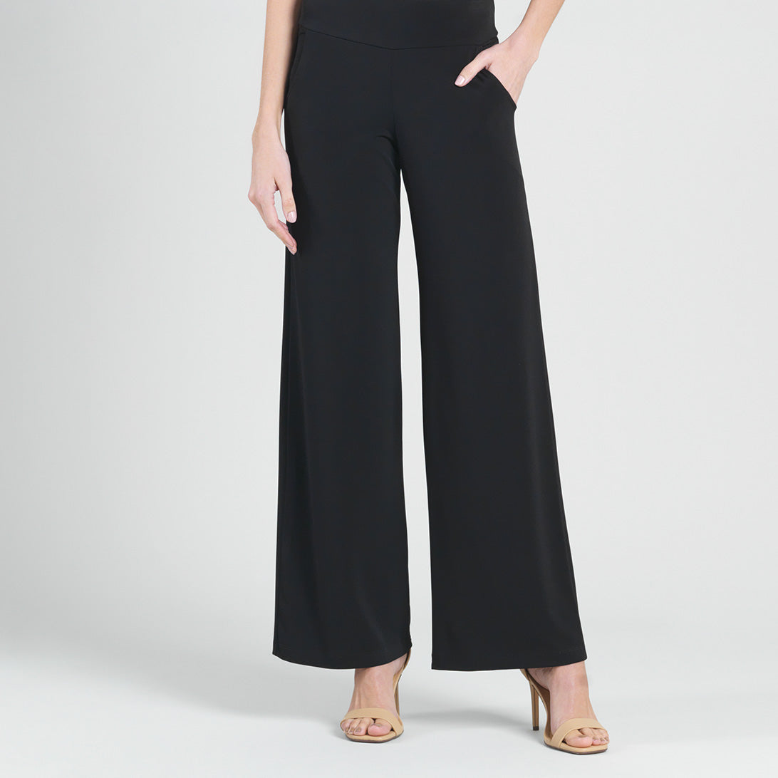 Signature Wide Leg Pocket Pant - Black | Clara Sunwoo Trusted