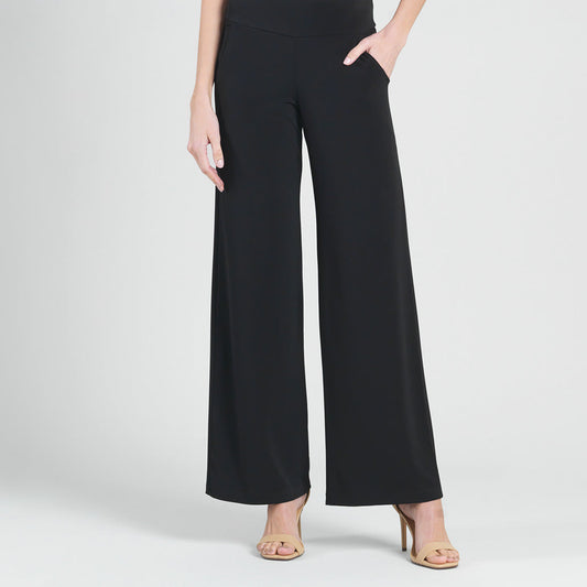 Signature Wide Leg Pocket Pant - Black | Clara Sunwoo Trusted
