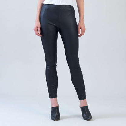 Liquid Leather™ Sheen Two-Tone Legging - Black | Clara Sunwoo Value