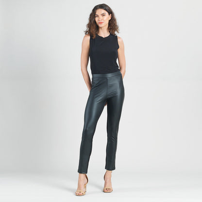 Liquid Leather™ Sheen Two-Tone Legging - Black | Clara Sunwoo Value