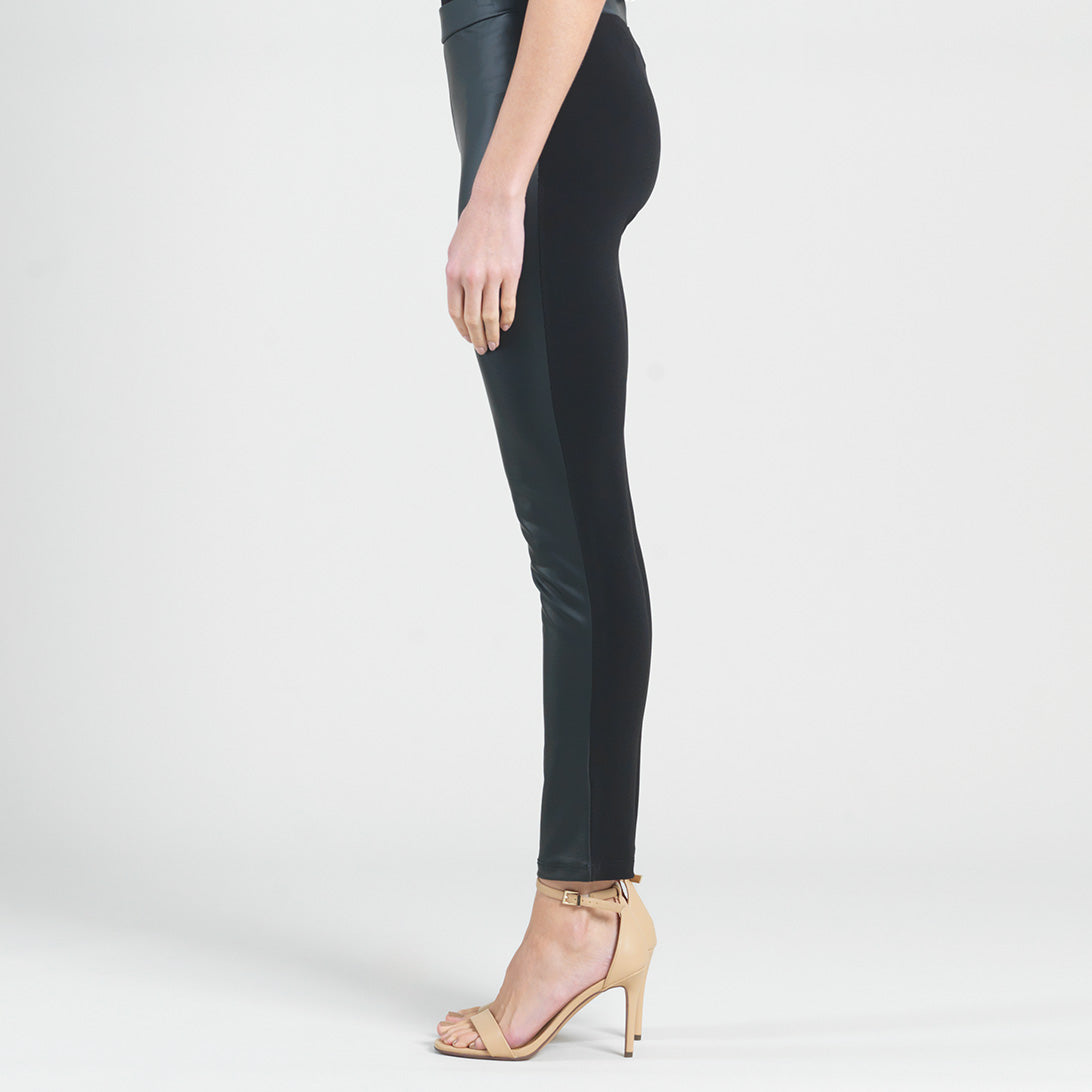 Liquid Leather™ Sheen Two-Tone Legging - Black | Clara Sunwoo Value
