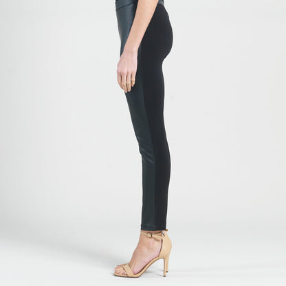 Liquid Leather™ Sheen Two-Tone Legging - Black | Clara Sunwoo Value