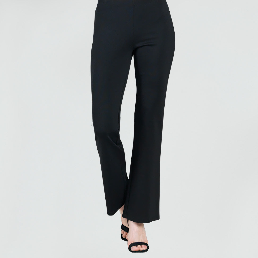 Ponte Knit - Boot Cut Pant - Black | Clara Sunwoo Customer Favorite